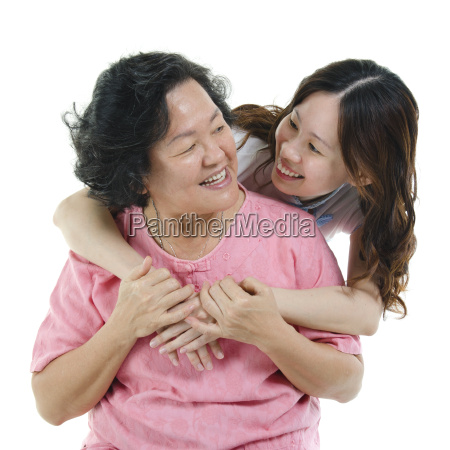 Feliz Madre Mayor E Hija Adulta Stockphoto 20357007 Agencia De