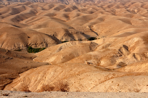 paisaje del desierto de judea