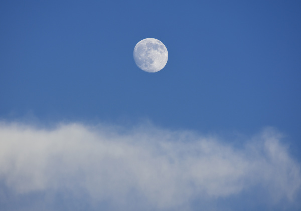 full, moon, on, blue, sky - 23894390