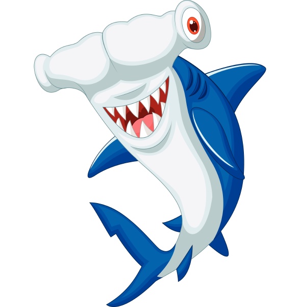 lindo martillo tiburon dibujos animados