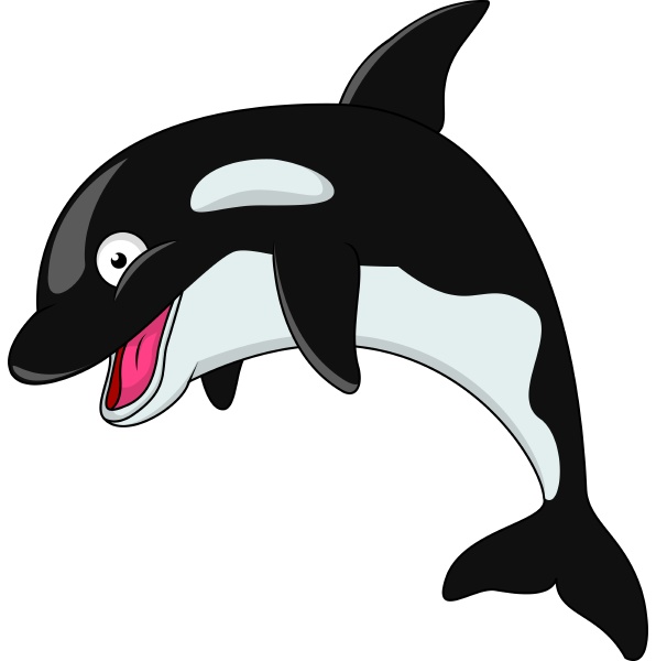linda caricatura de orcas