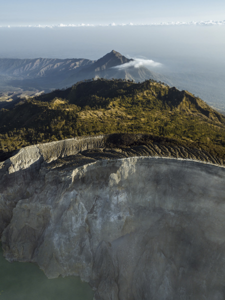 indonesia java vista aerea del volcan