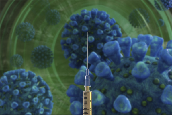 jeringa con vacuna contra el coronavirus