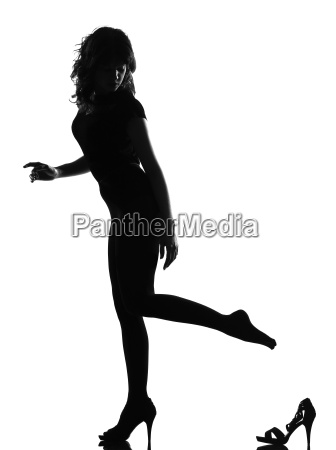 silueta Cenicienta mujer perdiendo su zapato - Foto de archivo #4444345 |  Agencia de stock PantherMedia