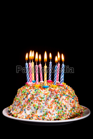 torta de cumpleaños con velas - Foto de archivo #5227159 | Agencia de stock  PantherMedia