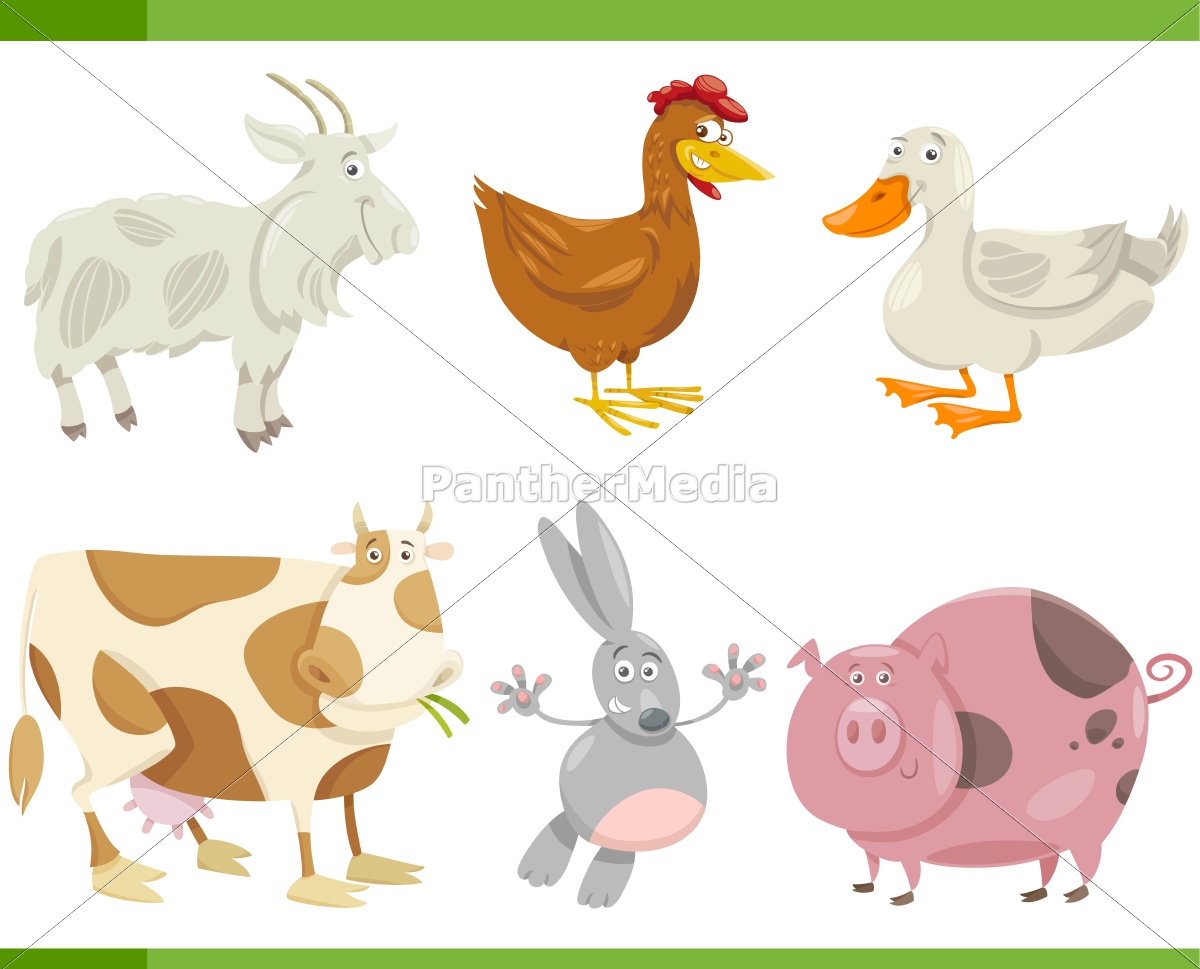 animales de granja animados