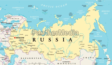 mapa político de rusia - Foto de archivo - #14931587 | Agencia de stock