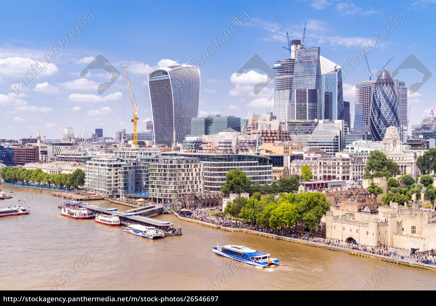 Centro De Londres Con Rio Tamesis Stockphoto Agencia De Stock Panthermedia