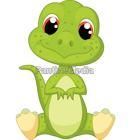 Linda caricatura de dinosaurio bebé - Stockphoto #27945688 | Agencia de  stock PantherMedia