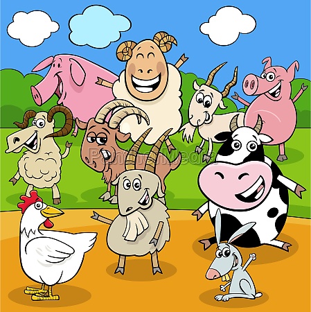 dibujos animados animales de granja personajes de - Stockphoto #31449690 |  Agencia de stock PantherMedia